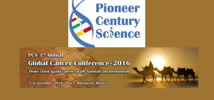 دعوت از دکتر طاهری اعظم جهت سخنرانی در کنفرانس جهانی سرطان 2016