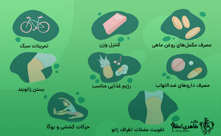  درمان زانو درد شدید