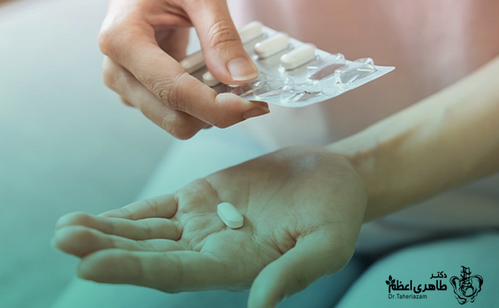 قرص برای پا درد از زاو به پایین