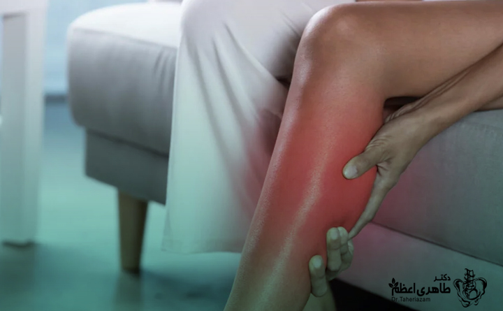 درد زانو به پایین.